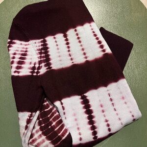 Cara Cara Reese Turtleneck Burgundy and White Sweater